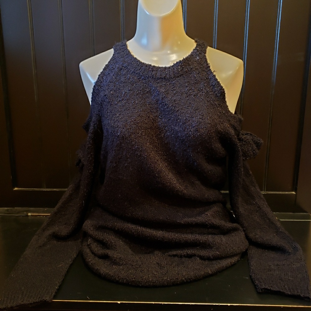 Exhilaration Open Shoulder Sweater